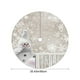 thumbnail image 3 of Christmas Snowflake Tree Skirt Holiday Decorations And Accessories Short Pile Printed Christmas Tree Skirt, 3 of 6