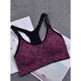 thumbnail image 3 of Gustave Women Yoga Seamless Bra Adjustable Strap Sports Bra Workout Gym Activewear Underwear "L,Rose Red", 3 of 11