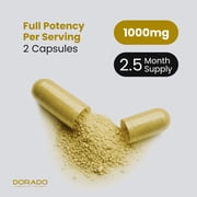 Premium Shilajit Pure Himalayan Capsules for Men 1000mg Per Serving (150 Capsules) - Third Party Tested, Non-GMO & Vegan Safe