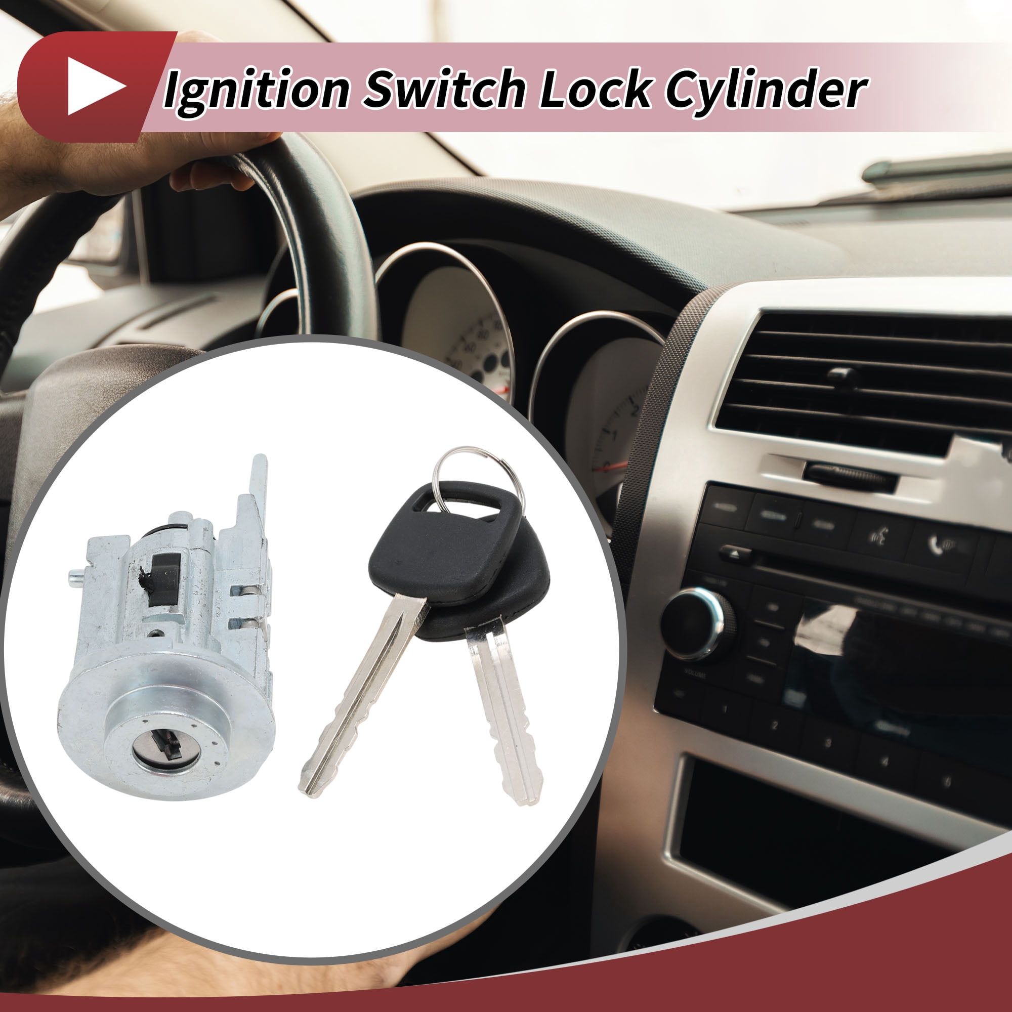 Unique Bargains Ignition Lock Cylinder for Toyota Camry 2003-2006 without Chip