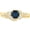 Alexandrite, variant on 1 to 6 Carat Cushion 14K Yellow Gold LAB GROWN Gemstone and LAB GROWN Diamond Engagement Ring (AAAA Heirloom Quality) Emerald Gemstone 1 Carat Size-5 0.5 Carat Center