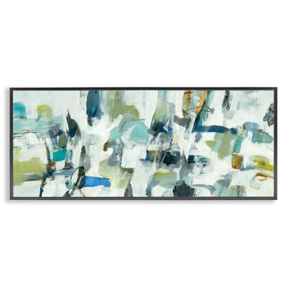 Stupell Industries Contemporary Black Framed Giclee Art, 24 x 10, by Lisa Ridgers