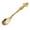 Gold, variant on Retro Coffee Tea Mini Ice Cream Dessert Crystal Spoon Scoop, 4.5 Inch Long Sceptres