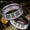 Black, variant on Piano Keys Tungsten Carbide Ring