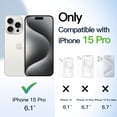 thumbnail image 2 of JETech Case for iPhone 15 Pro 6.1-Inch, Shockproof Phone Bumper Cover, Solid Color Matte TPU Frame, Anti-Scratch Clear Back (Green), 2 of 6