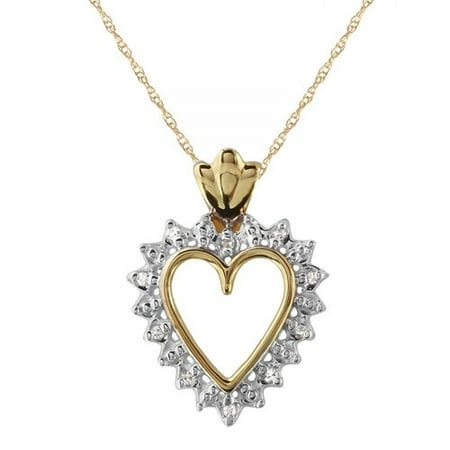 Foreli 0.05 CTW Diamond 10k Yellow Gold Necklace