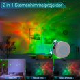 thumbnail image 3 of Proyector de luz nocturna LED, luz nocturna de cielo estrellado 2 en 1 con control remoto / 15 modos de iluminación, lámpara de proyección LED en movimiento, luz de ambiente de decoración de fiesta de JFHHH pequeña, 3 of 5