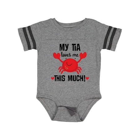 

Inktastic My Tia Loves Me Nephew Gift Baby Boy or Baby Girl Bodysuit