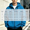 thumbnail image 4 of Men's Stylish Hooded Jacket Zip Up Long Sleeve Solid Color Layering Jacket, 4 of 9