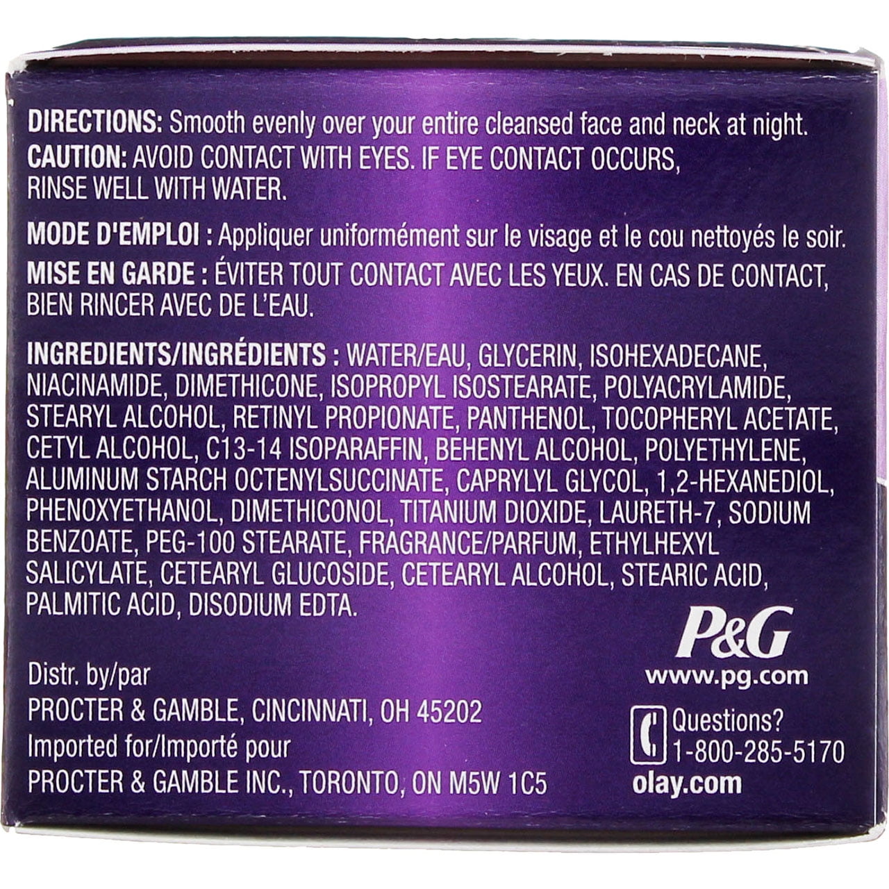 Olay Age Defying Anti-Wrinkle Replenishing Night Cream, 2 oz (Pack of 3)