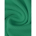 thumbnail image 5 of INSPIRE CHIC Women's Pajama Set Ribbed Knit Cami Sleeveless Squared Neck Tank Top with Split Shorts Sleepwear Lounge Sets XL Green, 5 of 6