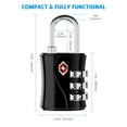 thumbnail image 5 of TSA Lock, AMIR TSA Approved Lock 3 Digit Combination Padlock Security Lock TSA Locks for Luggage Travel Business Trip 2 Packs, 5 of 10