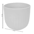 thumbnail image 3 of Maceta Home Trends 21 x 19 cm Cerámica Blanco, 3 of 4