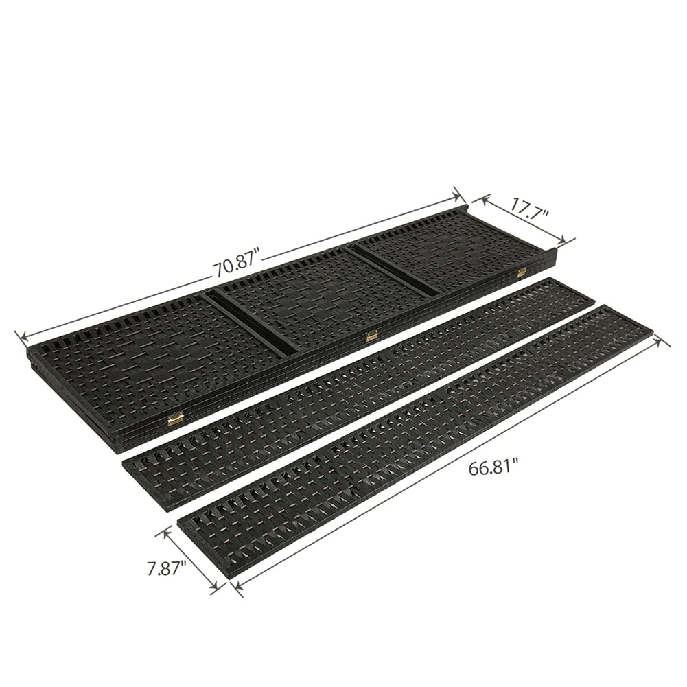 Kadyn 4 Panel Office Divider with 3 Clever Shelves for Home, Outdoor/Indoor Wall Divider and Folding Privacy Screens for Office, Black Kadyn 4 Panel Office Divider with 3 Clever Shelves for Home, Outdoor/Indoor Wall Divider and Folding Privacy Screens for Office, Black