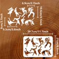 thumbnail image 2 of Break Dancer Painting Stencil 8.3x11.7inch Reusable Break Dance Boy Girl Drawing Decoration Template Street Dance Stencil for Painting on Wood Wall Fabric Paper Furniture, 2 of 9