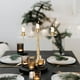 thumbnail image 4 of Soporte romántico para velas de hierro | Centro de mesa decorativo de candelabro de metal | Elegantes adornos de candelabros de mesa | Decoración del comedor en casa | 12,6 x 11,8 x 5,1 pulgadas | 1, 4 of 5
