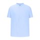 thumbnail image 1 of Camisas de Manga Larga para Hombres Casual Botón de Color Sólido Abajo, Blusa de Cuello Turndown, Moda de Algodón de Poliéster, 1 of 3