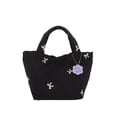 thumbnail image 1 of Bolso con entramado Diamantes Kuymtek para Mujer Compras Femenino Gran capacidad Lazo Color contrastante, 1 of 8