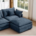 thumbnail image 6 of LLappuil Modular Sectional Sofa, Sectional Couch with 2 Movable Ottoman, Chenille 6 Seat Cloud Sofa Couch for Living Room Blue, 6 of 8