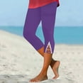 thumbnail image 2 of Yubnlvae 2025 High Waist Cutout Leggings - Yoga & Lounge Cropped Pants (Lightweight, Soft Stretchy Fabric) Purple M, 2 of 5