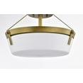 thumbnail image 2 of Nuvo Lighting - Rowen - 3 Light Semi-Flush Mount In Traditional Style-9.63, 2 of 16