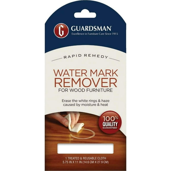 Guardsman Water Mark Remover Cloth - Erase White Rings & Haze Caused By Moisture and Heat - Reusable - 405200
