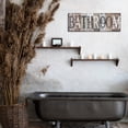thumbnail image 3 of HFDF Bathroom Decor Bathroom Wall Art Bathroom Sign Decor Bathroom Art Wall Decor Rustic Wall Art Bathroom Canvas Wall Art Canvas Wall Art Country Pictures Wall Decor for Decor 16x12inch Framed, 3 of 5
