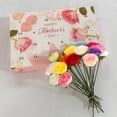 thumbnail image 4 of Flower Gift Box Preserved Rose Octagonal Mother Elder Present Real Lasting Rose Decoration Anniversary Birthday Holiday Set of, 4 of 7