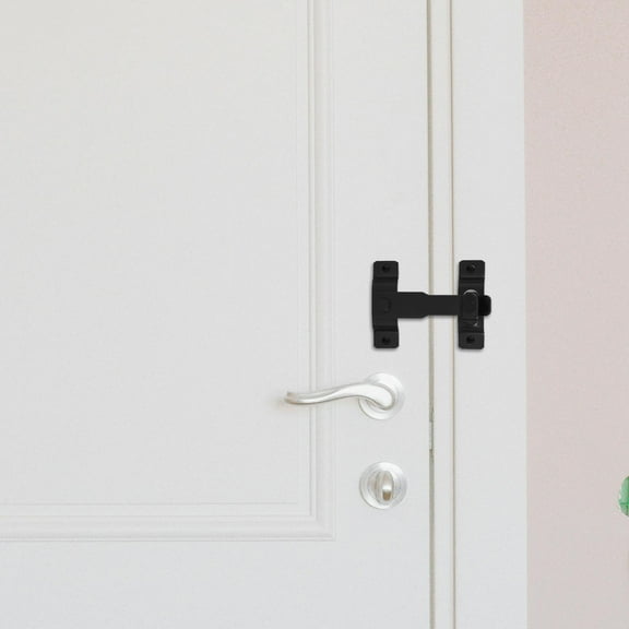 STRANDCHIC Stainless Steel Sliding Door Locks for Enhanced Security Easy Installation Versatile Use Black Finish