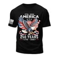 thumbnail image 5 of 250 Anniversary USA Shirt Mens Flag Tshirt 250th America Anniversary Tee 250 Years Patriotic Tops, 5 of 6