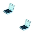 thumbnail image 4 of Youkk Pill Box Portable Tablet Storage Container Dispenser Organizer Suitcase Blue 2Set, 4 of 6