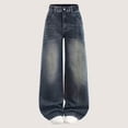 thumbnail image 7 of JLMSPLWG Bootcut Denim Jeans for Boys High Waist Pants with Bows Graphic Tween Boy Personalized Preppy Denim Jeans Boy Y2k Hip Hop Jean with Pockets Kids Clothes 5T, 7 of 7