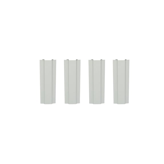 WRS 4" White Plastic Sash Stop - 4 Pack