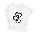 thumbnail image 5 of LEBONYARD Womens Summer Tops Tops for Women Trendy summer saving,Women Girls Plus Size Sunflower Print Tees Short Sleeve T Shirt Blouse Tops White XXL, 5 of 7