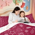 thumbnail image 4 of Manfei Christmas Print Full Size Comforter Sets,Vintage Santa Claus Bedding Comforter Set,Xmas Reversible,3-Piece,1 Comforter and 2 Pillowcases, 4 of 7