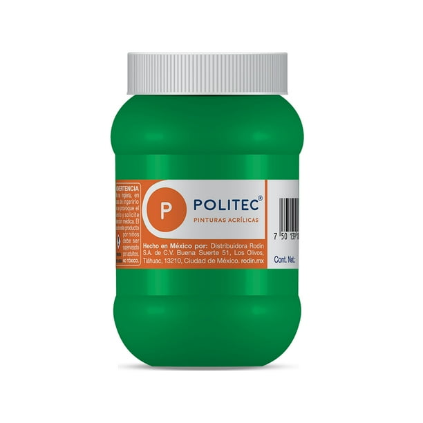 Pintura Acrilica POLITEC Verde Claro 500 ML