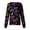 Black, variant on WTOBBY Women's Casual Long Sleeve Single Breasted Halloween Printed Nurse Uniform Top for Workwear - Comfortable Medical Apparel with Button Front Closure and Daily Use,Beige L