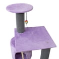 thumbnail image 3 of Rascador Ángora AmuebleZ Tipo Torre Color Morado Con Gris, 3 of 6