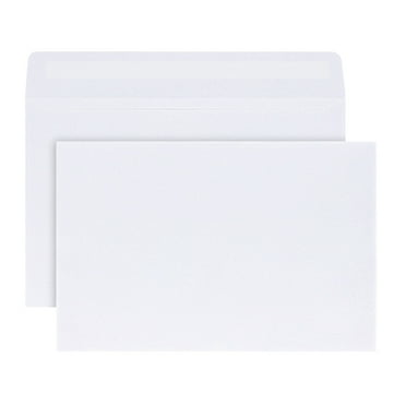 Office Depot® Brand Greeting Card Envelopes, 5 3/4" x 8 3/4", White, Box Of 100
