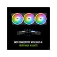 thumbnail image 3 of Thermaltake SWAFAN EX 12 ARGB PC Cooling Fan, 3-Fan pcak, 500 ~ 2000 RPM, Magnetic Connection, Reversable Blades, sync with MB RGB software, CL-F167-PL12SW-A, 3 of 5