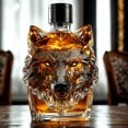 thumbnail image 3 of 3D Engraved Bigfoot Shaped Whiskey Glass Gift with Rebellious Finger, Unique Wine Decanter for Home Rustic Dining Bar Decor 300ml, 3 of 5