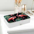 thumbnail image 6 of Flamingo Portable PU Leather Jewelry Organizer with Necklace Holder, Jewelry Stand, and Earring Holder - Removable Compartment Included, 6 of 6
