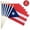 25Pack, variant on Bxaolu 25 Packs Small American Flags on Stick,American Flag for Outside 5.5"x8",Mini Flags/Small USA Flag 4th of July Decorations Outdoor,Fourth of July Decorations for Home,Memorial Day Decor
