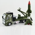 thumbnail image 2 of SUTENGDA 1 64 Jouets d'Armée à Rétrofriction Camion Militaire avec Lance-Missiles Véhicules Militaires de Simulation Modèles, 2 of 8