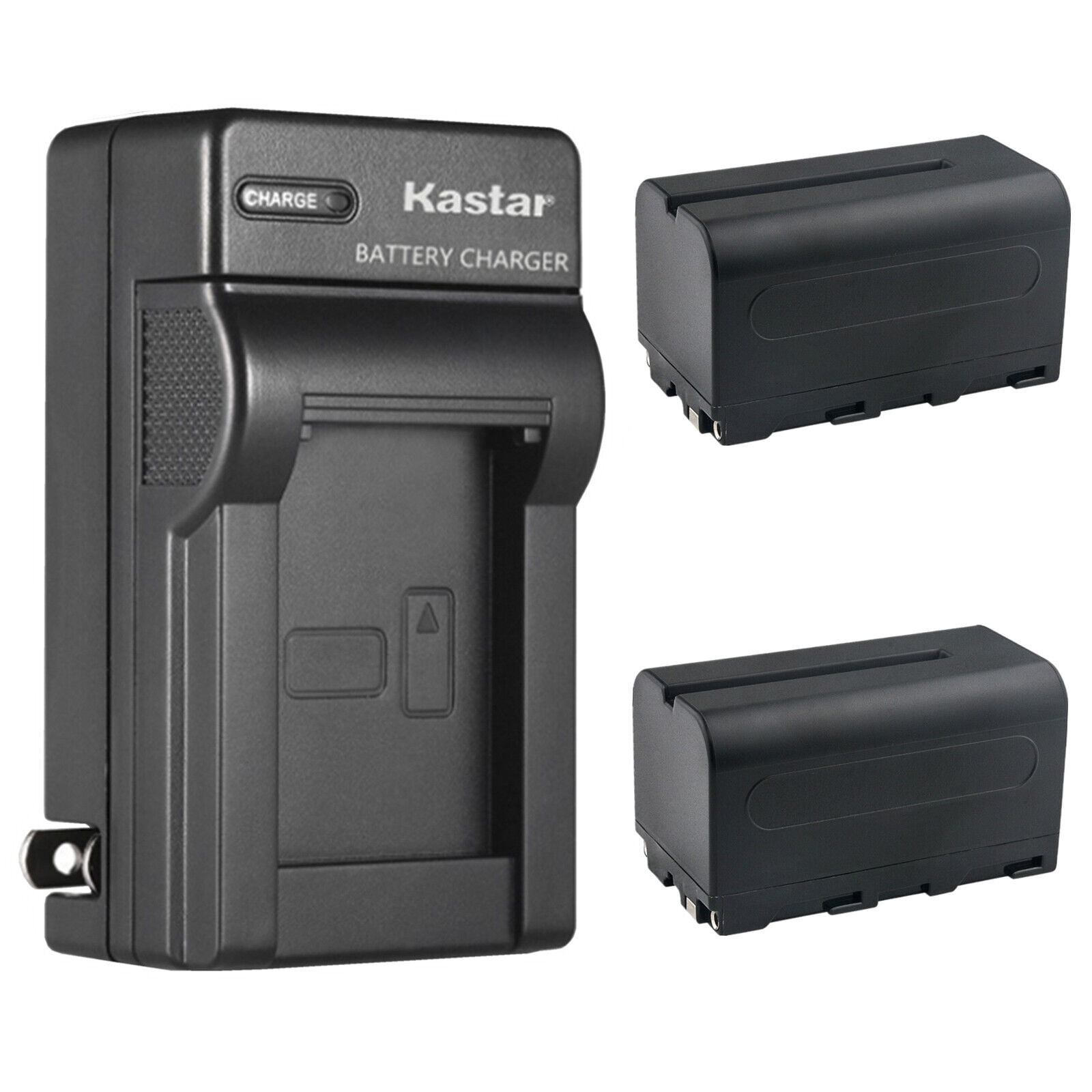 Kastar 2-Pack NP-F750 / NP-F770 Battery and AC Wall Charger Replacement for Godox LED126 Hot Shoe Professional LED Video Light, LED170 II DSLR DV Camera Camcorder On-camera LED Video Light