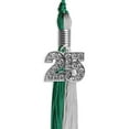 thumbnail image 2 of Endea Graduation Emerald Green/Grey Graduation Tassel with Silver Date Drop, 2 of 2