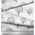 thumbnail image 2 of Soimoi Cotton Voile Fabric Tree Block Print Fabric by The Yard 42 Inch Wide, 2 of 3