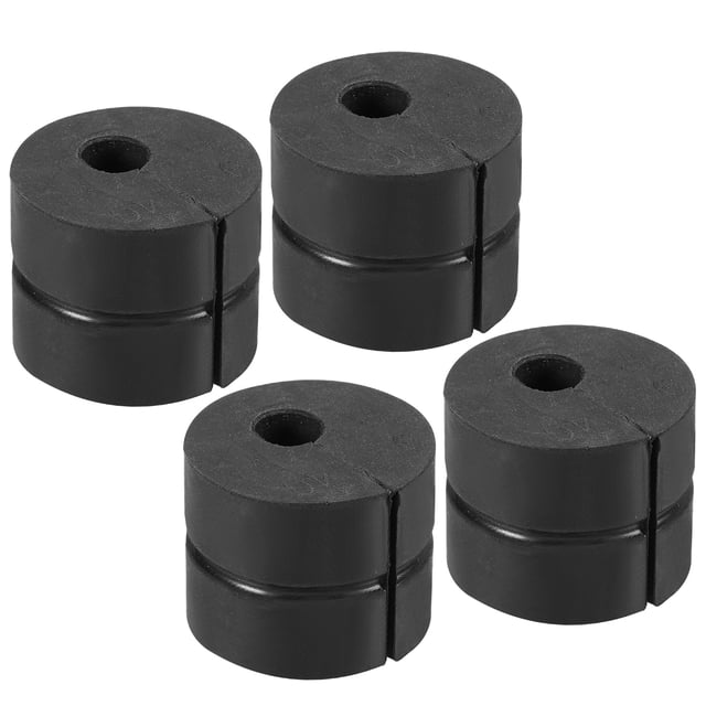 Bloque Anti-vibración Unique Bargains 30mm OD 8,5mm ID 40g Almohadillas para Aire Acondicionado Negro Paquete de 4