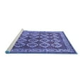 thumbnail image 2 of Ahgly Company Machine Washable Indoor Rectangle Persian Blue Traditional Area Rugs, 4' x 6', 2 of 4