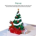 thumbnail image 2 of Tarjeta tridimensional de alce de árbol de Navidad Tarjeta de felicitación de ciervo de árbol de Navidad emergente Tarjeta de deseo de ciervo de árbol de Navidad plegada sonducket EL010833-00, 2 of 5